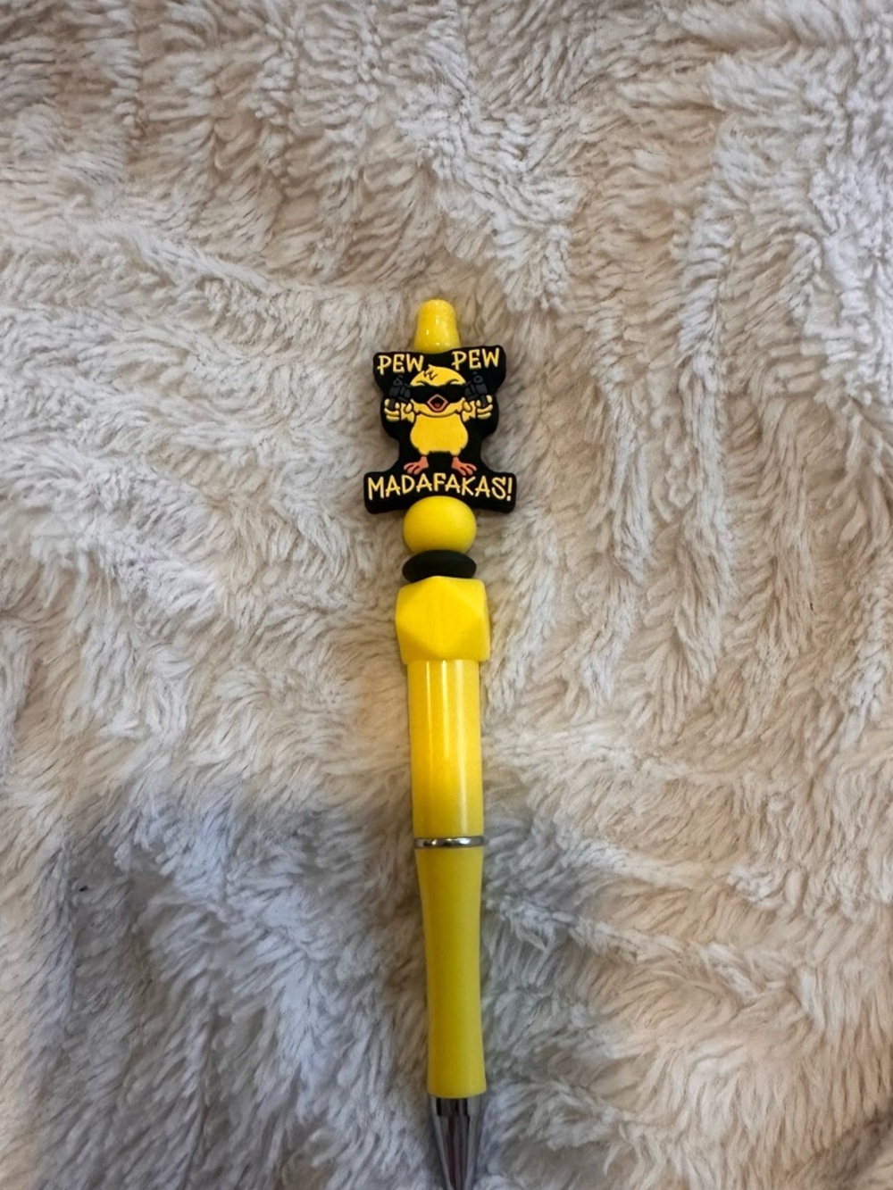 Yellow Cartoon Character Ballpoint Pen - Kids Toys